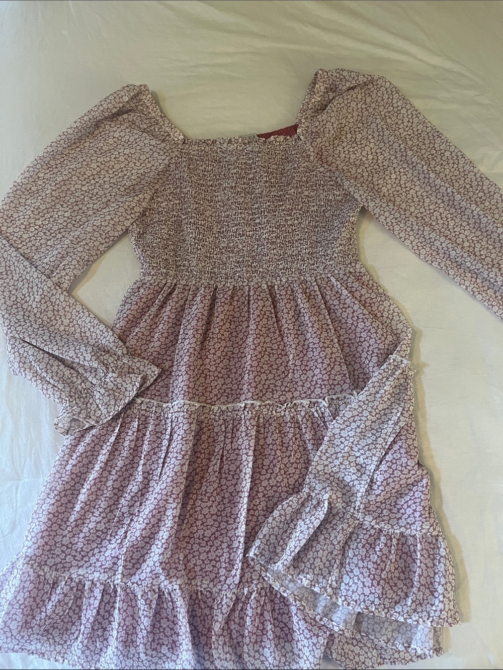 Hayden Pink Floral Smocked Mini Dress